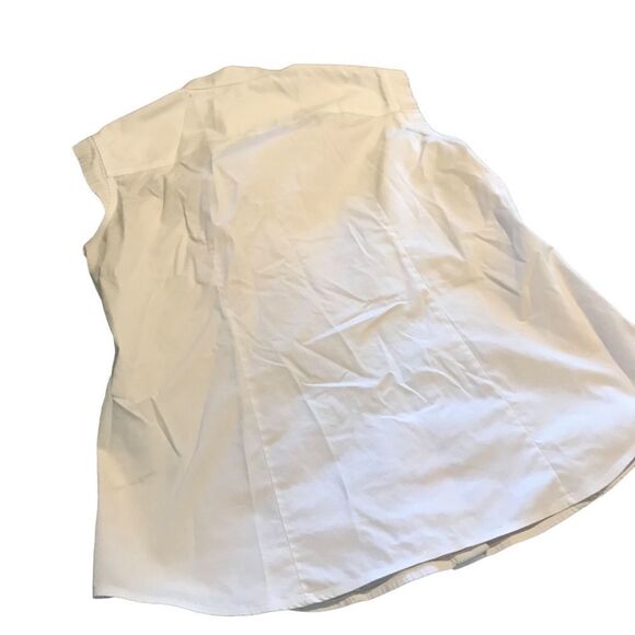 Talbots size 2 sleeveless cotton blouse excellent condition - Picture 2 of 2